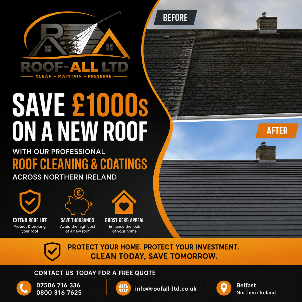 belfast roof cleaning services